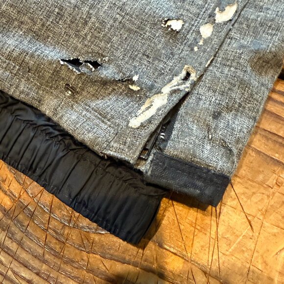 Burton Snow Pants Mens XL Grey Dryride Snow Pants Snowboarding Ski Cargo READ - Picture 6 of 9